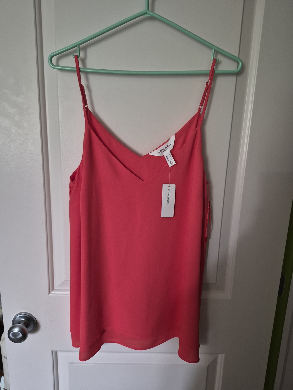 a new day Coral Pink V-Neck Spaghetti Strap Camisole